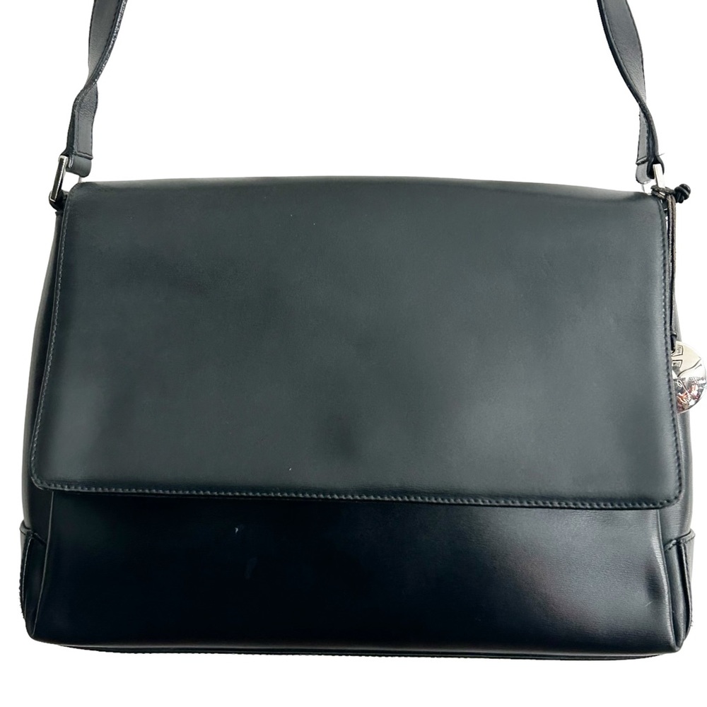 LaMarthe Paris Black Leather Purse EUC